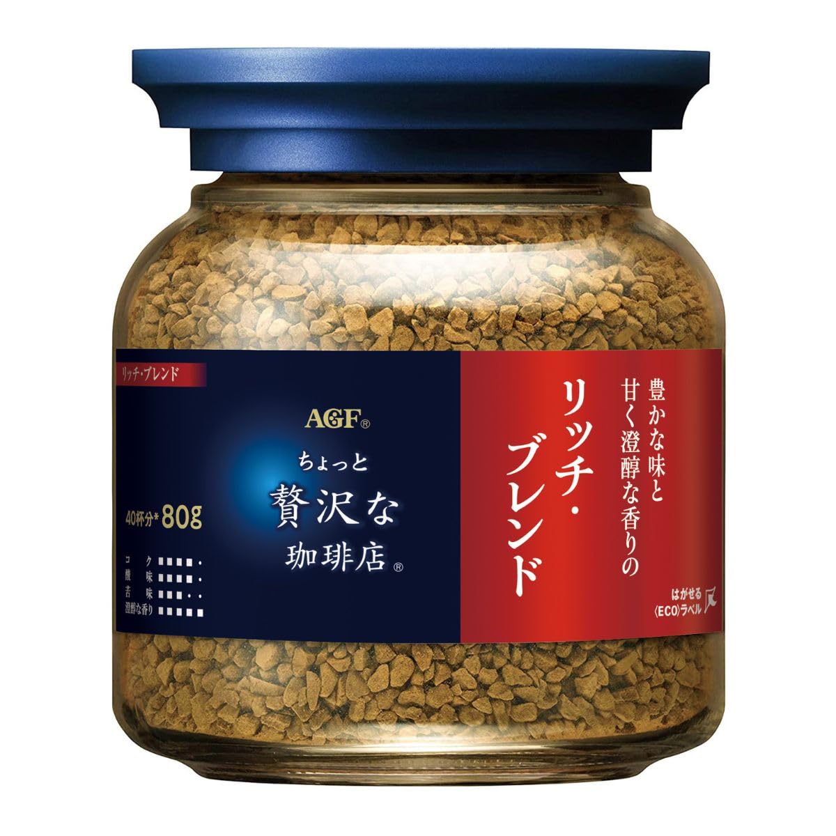 Amazon.co.jp: AGF ちょっと贅沢な珈琲店 リッチ・ブレンド瓶 80g